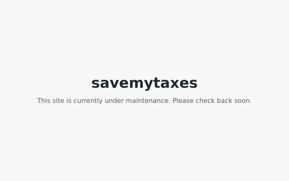 Screenshot of savemytaxes.org