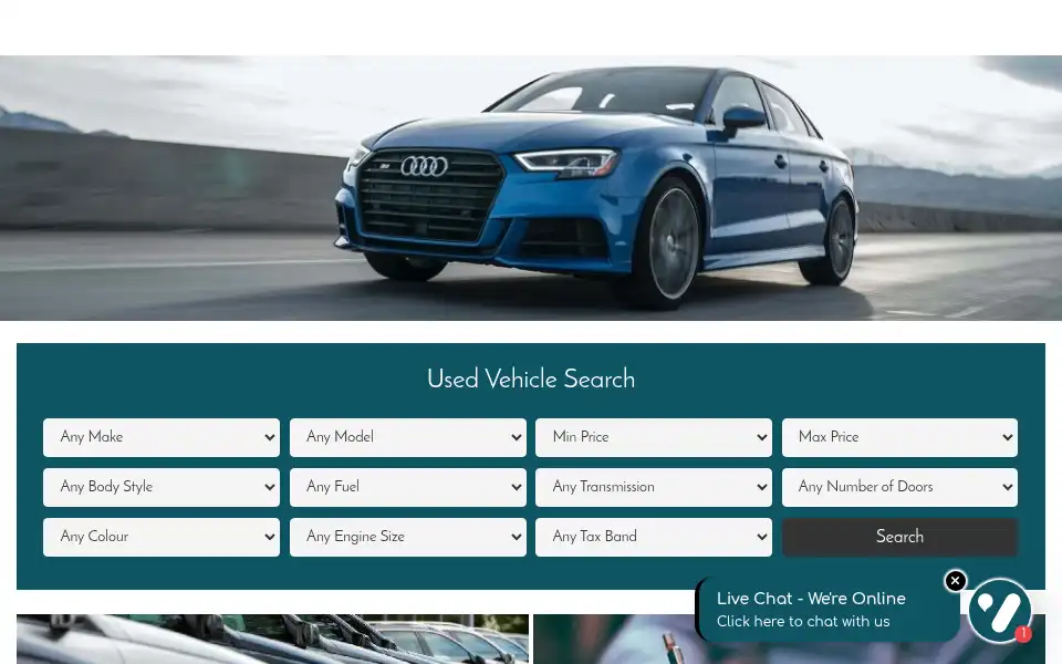 Screenshot of saveonusedcars.co.uk