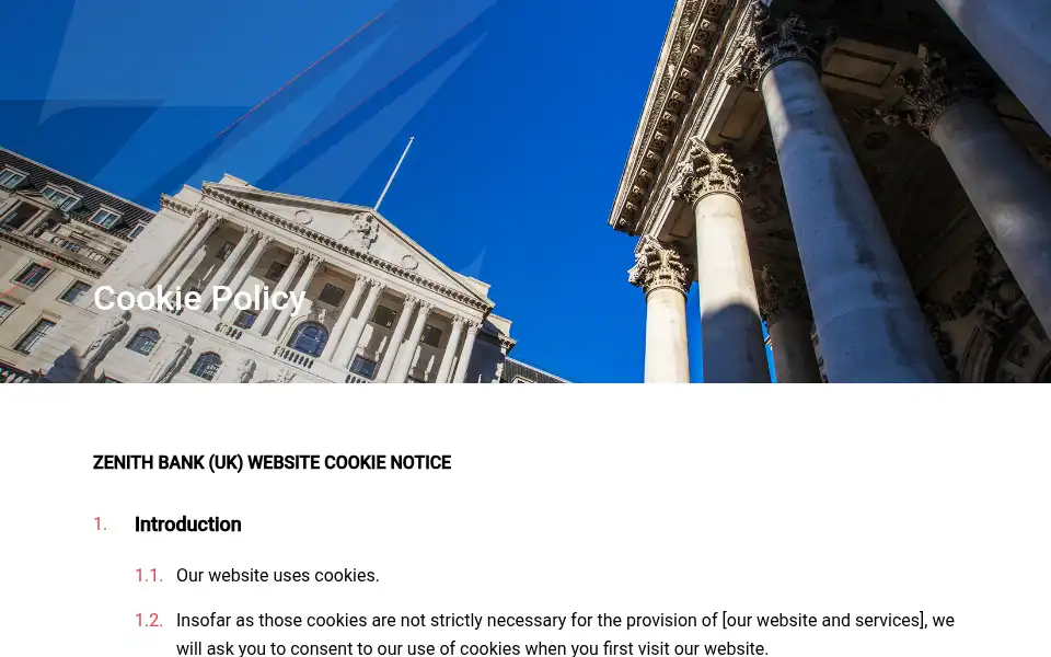 Screenshot of savings.zenith-bank.co.uk
