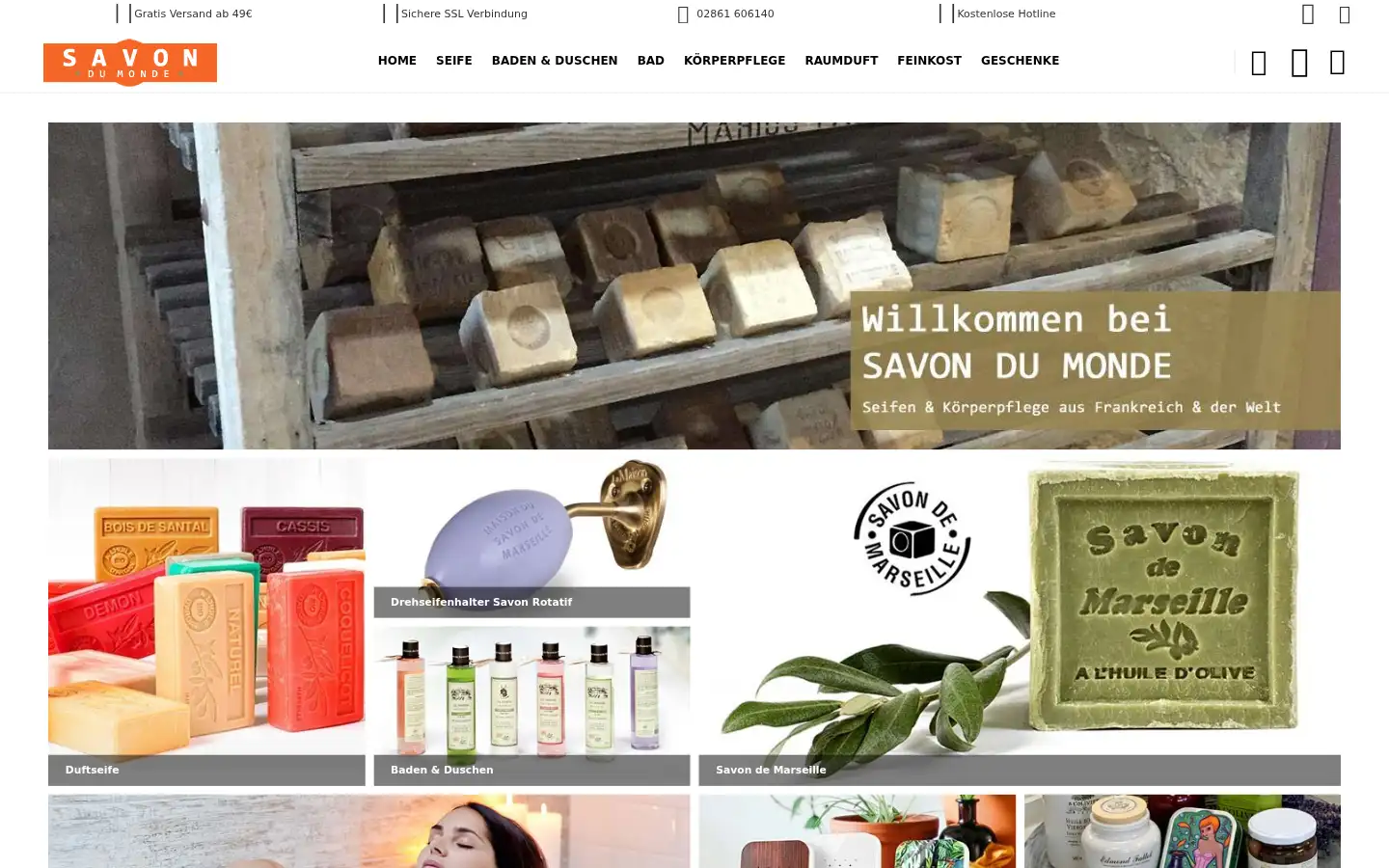 Screenshot of savondumonde.de