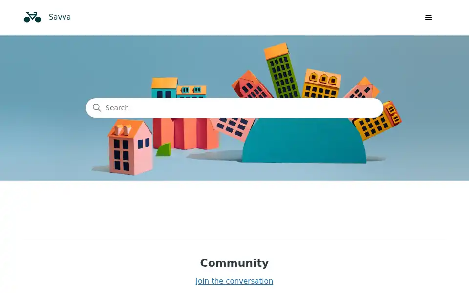 Screenshot of savva.zendesk.com