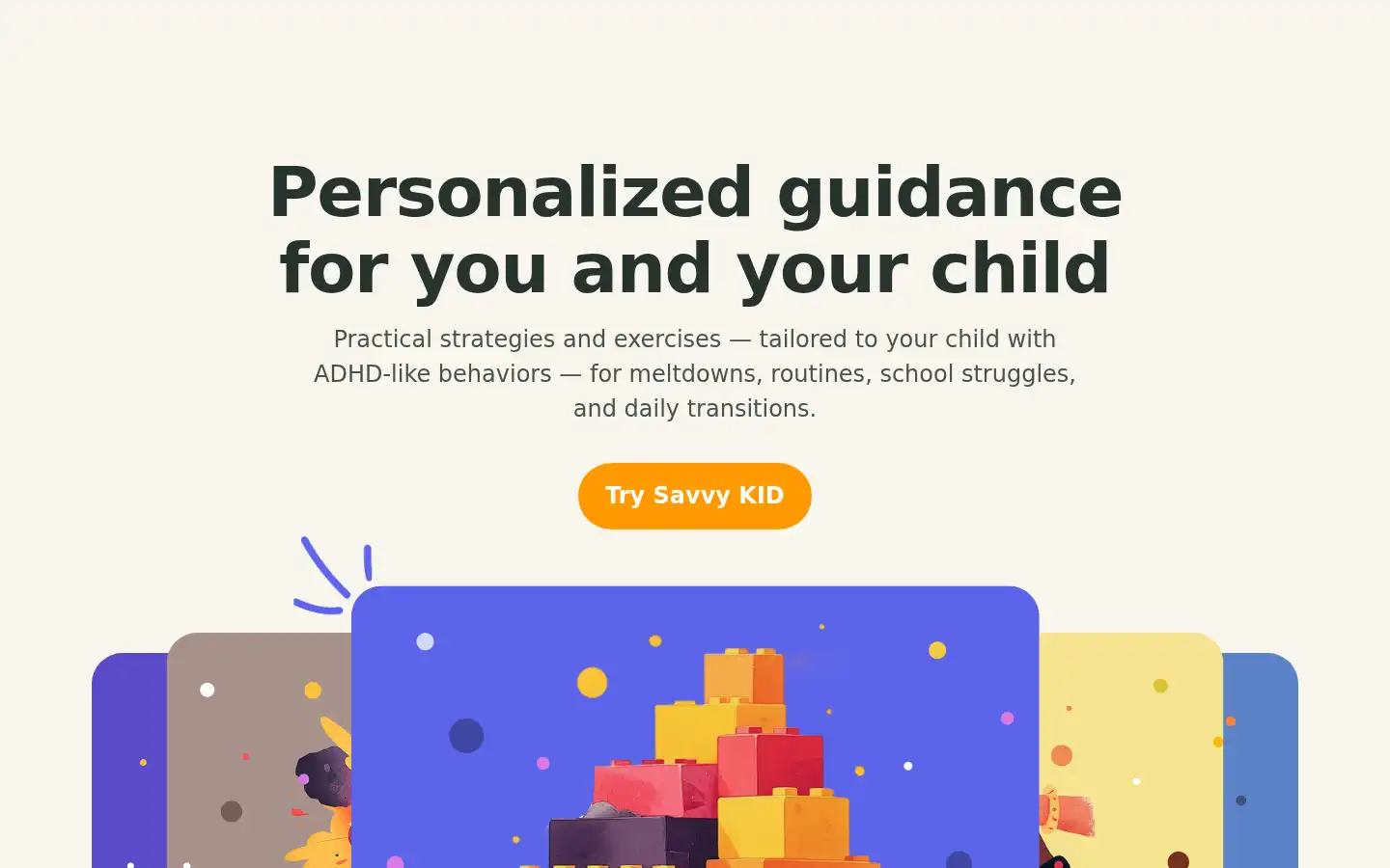 Screenshot of savvykid.app