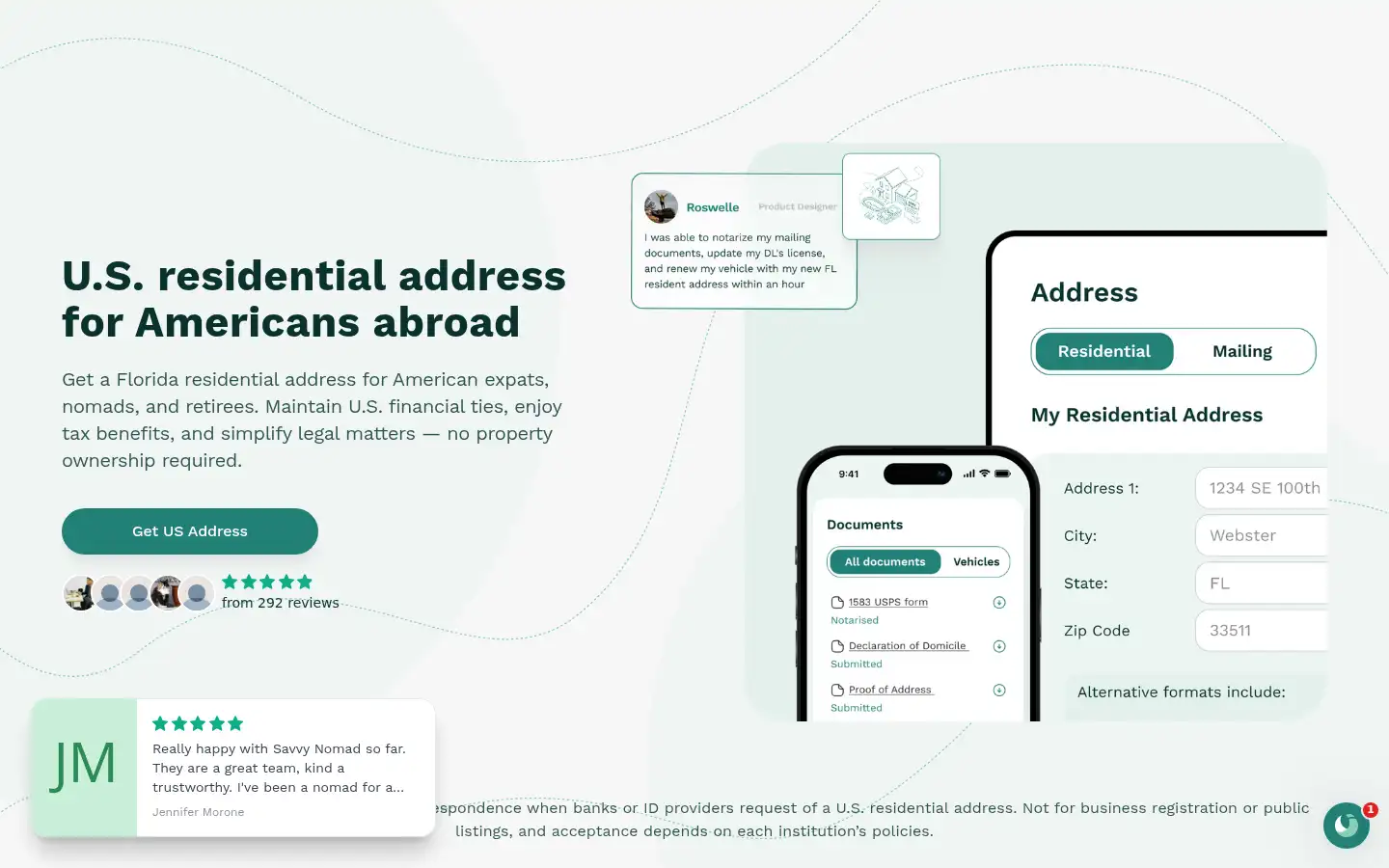 Screenshot of savvynomad.io