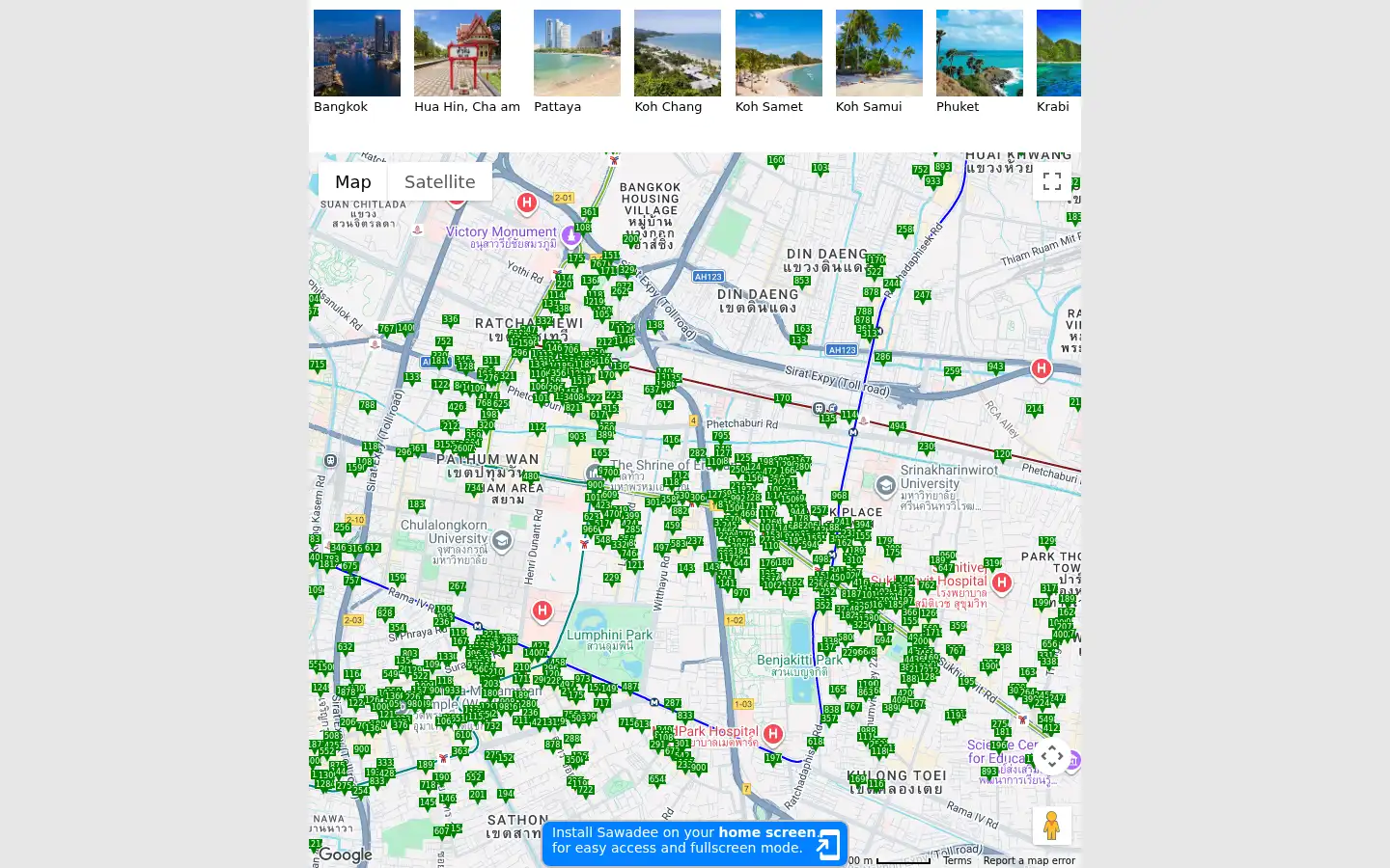 Screenshot of sawadee.com