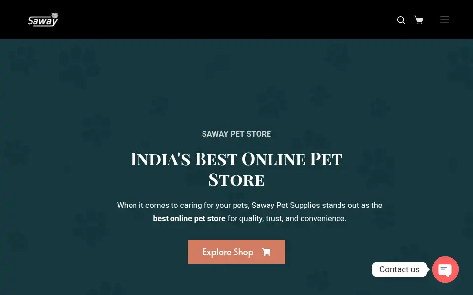 Screenshot of sawaystore.com