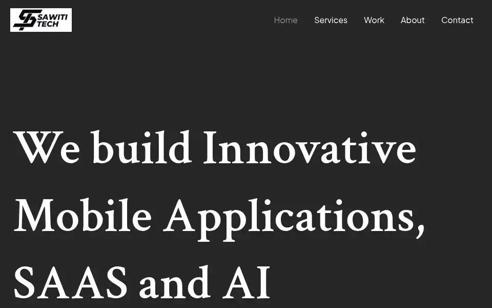 Screenshot of sawititech.co.ke