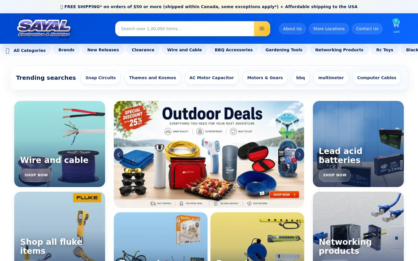Screenshot of sayal.com