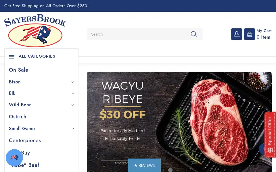 Screenshot of sayersbrook.com