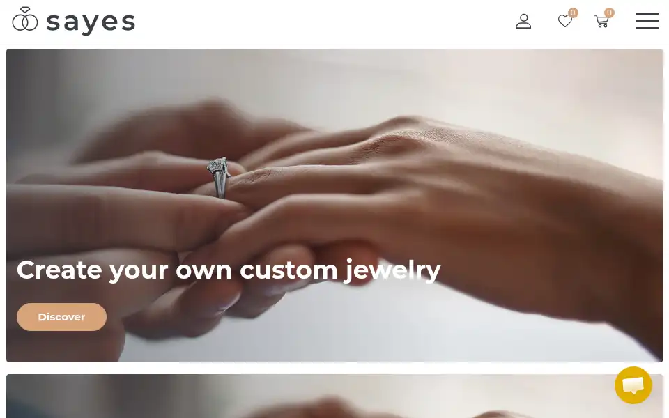Screenshot of sayes.com