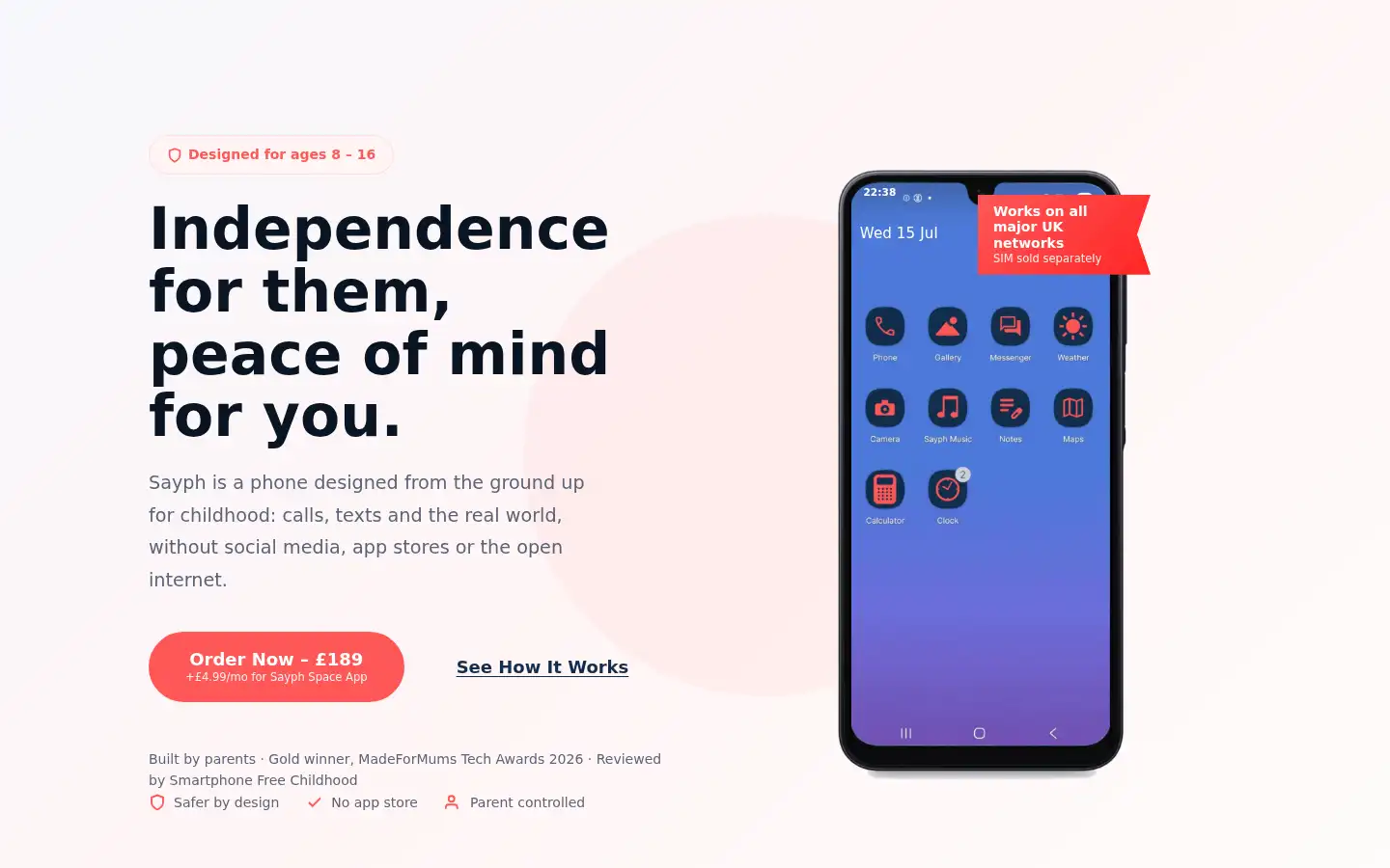 Screenshot of sayph.one