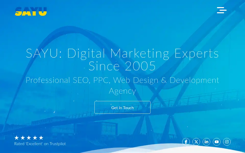 Screenshot of sayu.co.uk