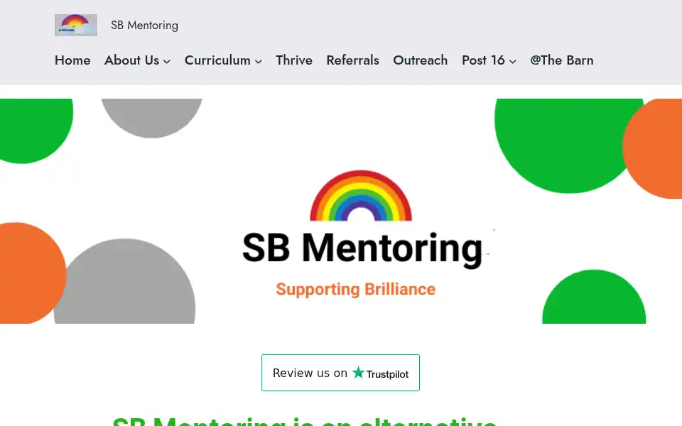 Screenshot of sbmentoring.co.uk