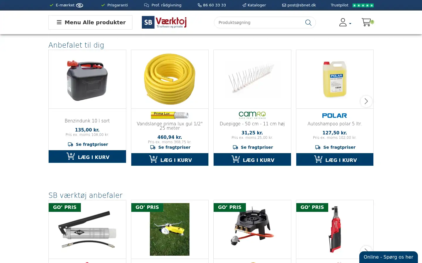 Screenshot of sbnet.dk