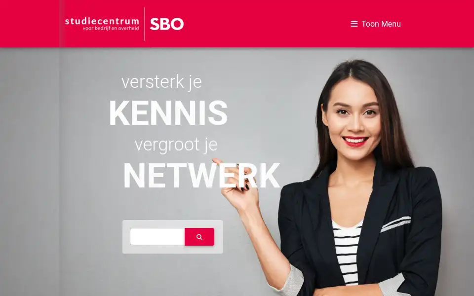 Screenshot of sbo.nl