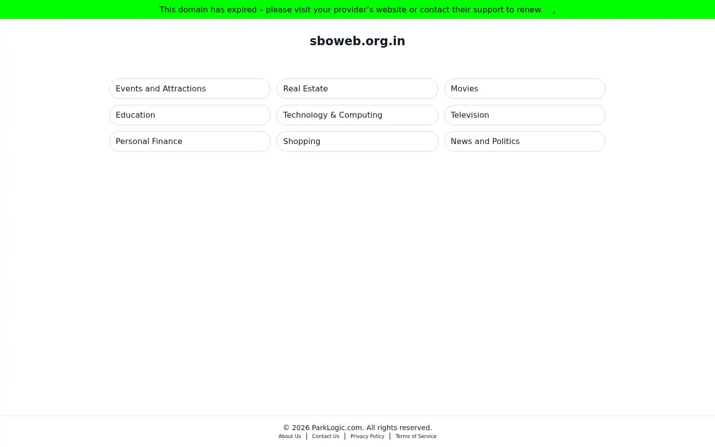 Screenshot of sboweb.org.in