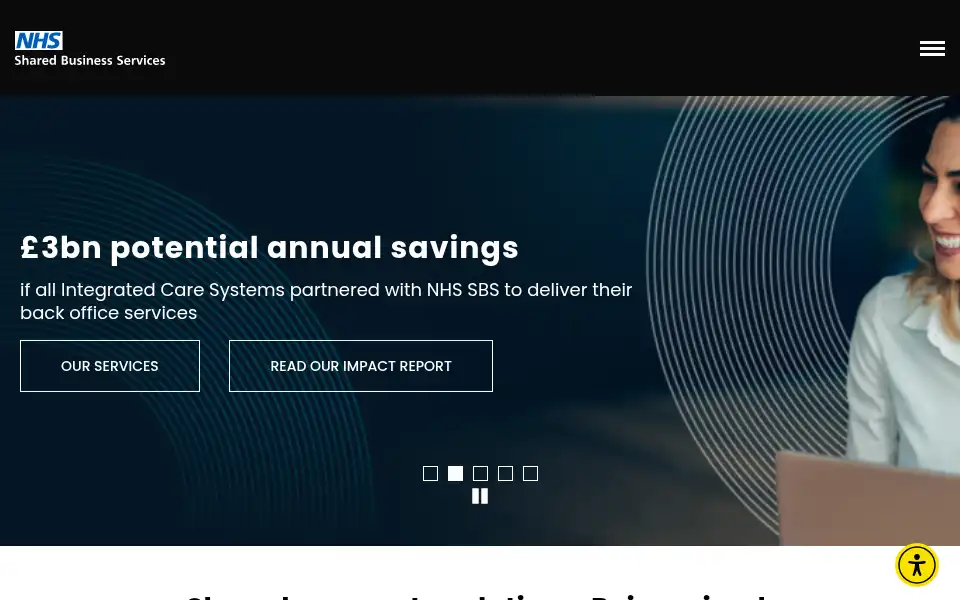 Screenshot of sbs.nhs.uk