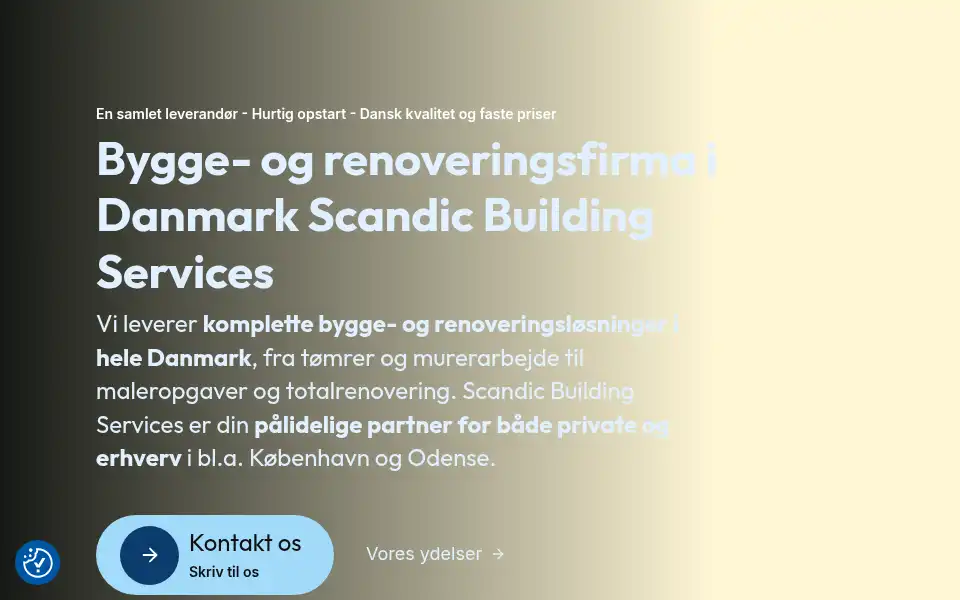 Screenshot of sbservices.dk