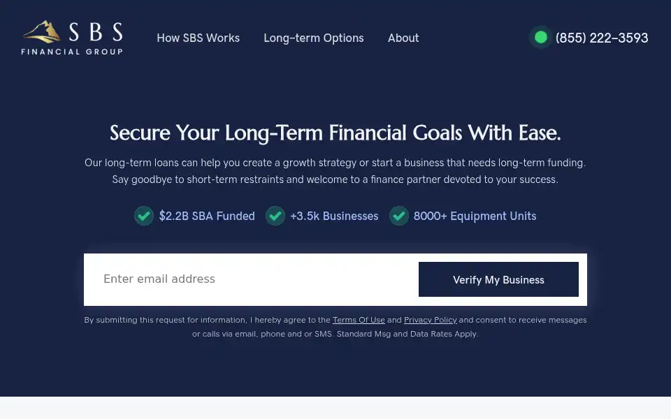 Screenshot of sbsfg.com