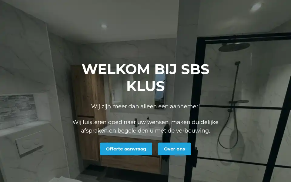 Screenshot of sbsklussen.nl