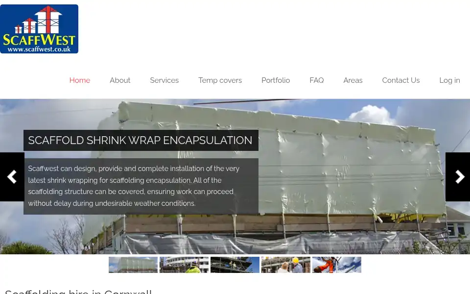 Screenshot of scaffwest.co.uk