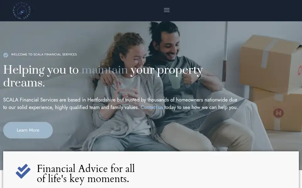 Screenshot of scalafs.com
