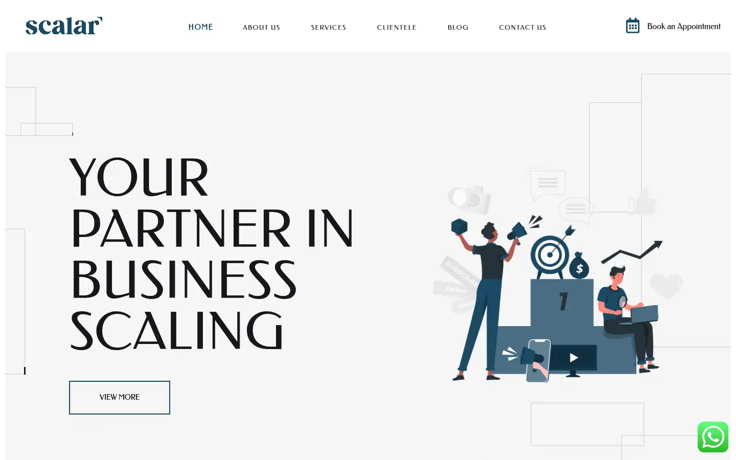 Screenshot of scalartechmedia.com