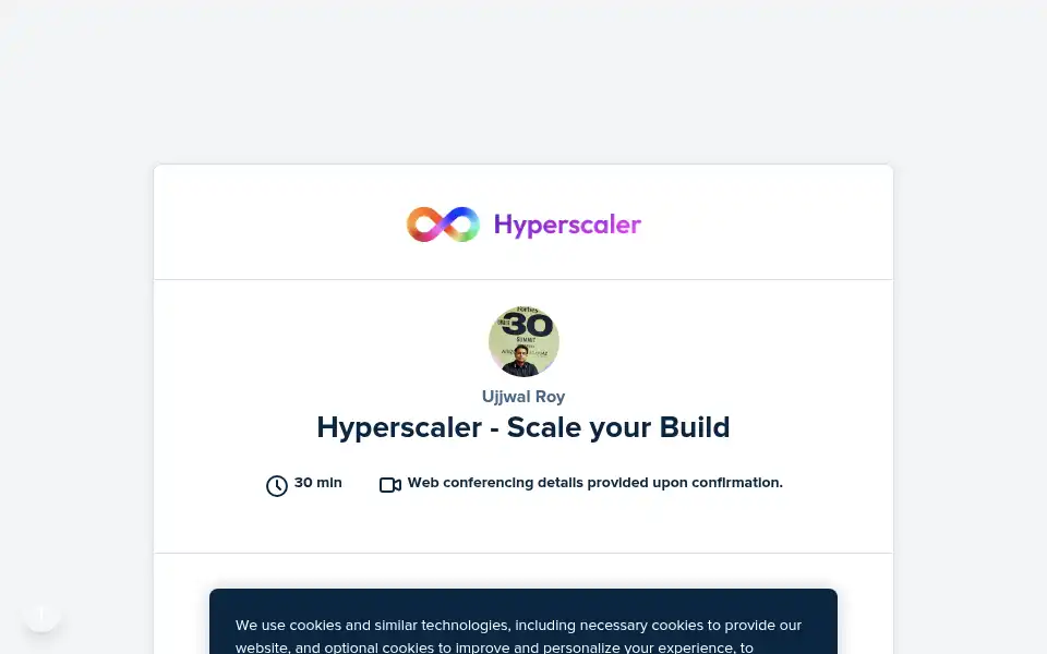 Screenshot of scalebuild.ai
