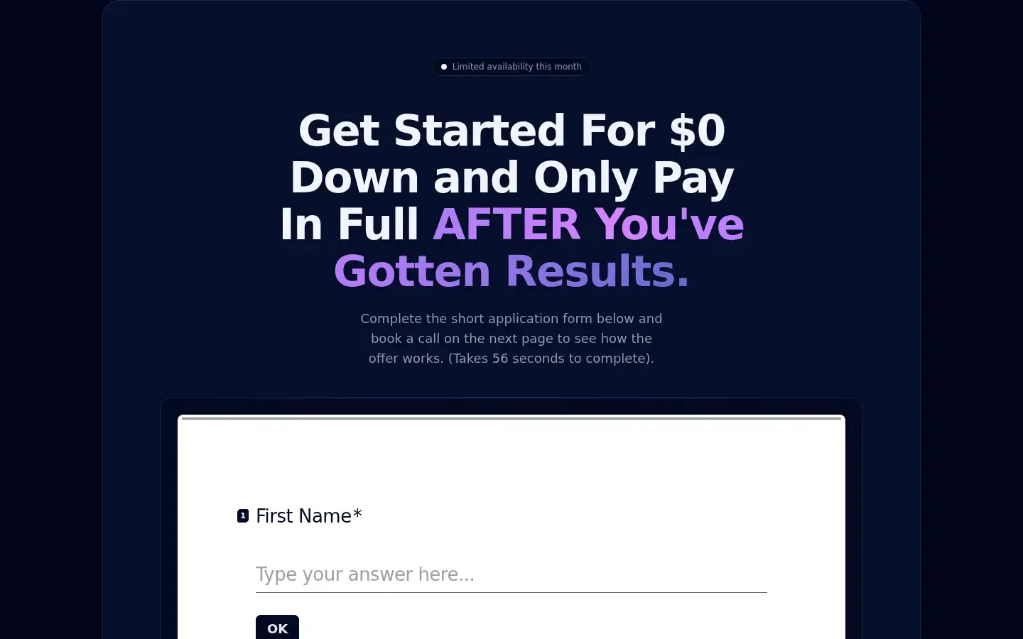 Screenshot of scaleclients.io