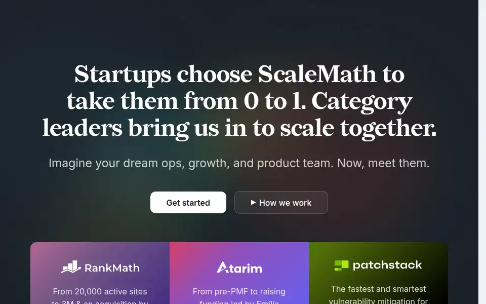 Screenshot of scalemath.com
