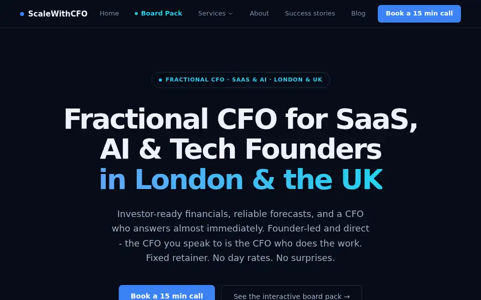 Screenshot of scalewithcfo.com