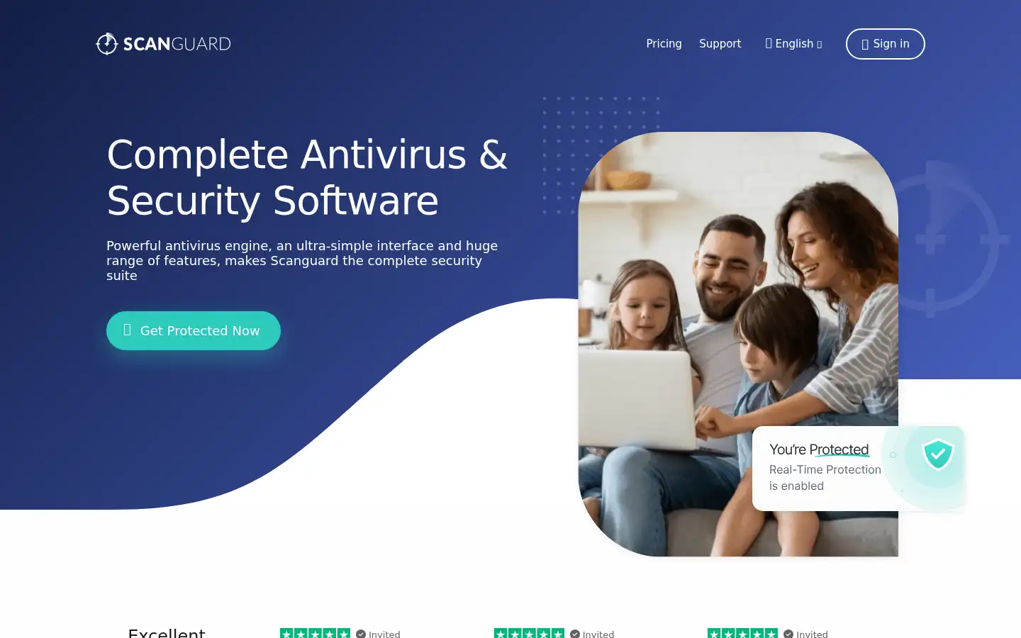Screenshot of scanguard.com