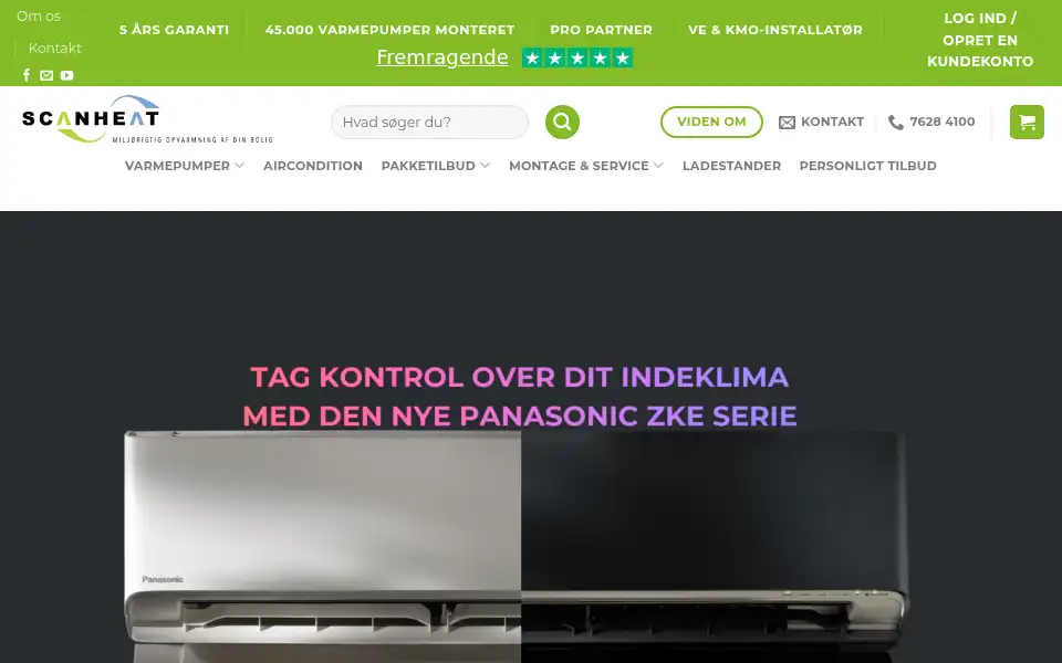 Screenshot of scanheat.dk