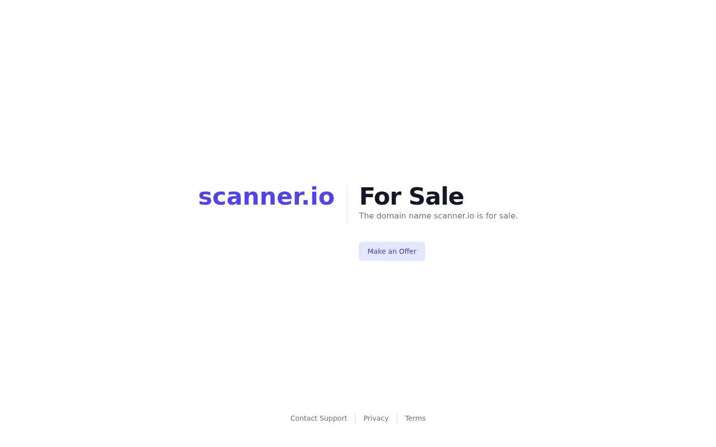 Screenshot of scanner.io