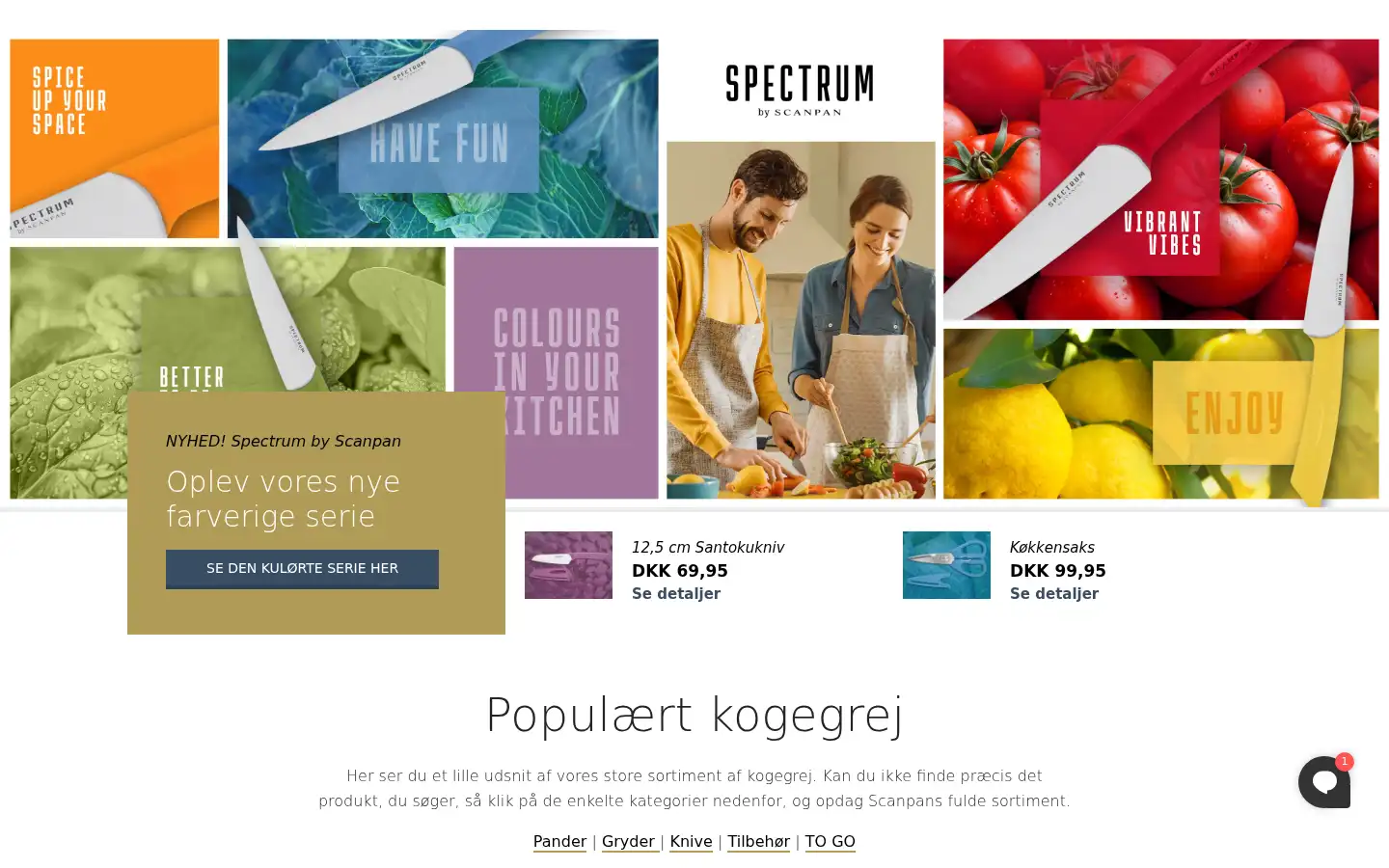 Screenshot of scanpan.dk