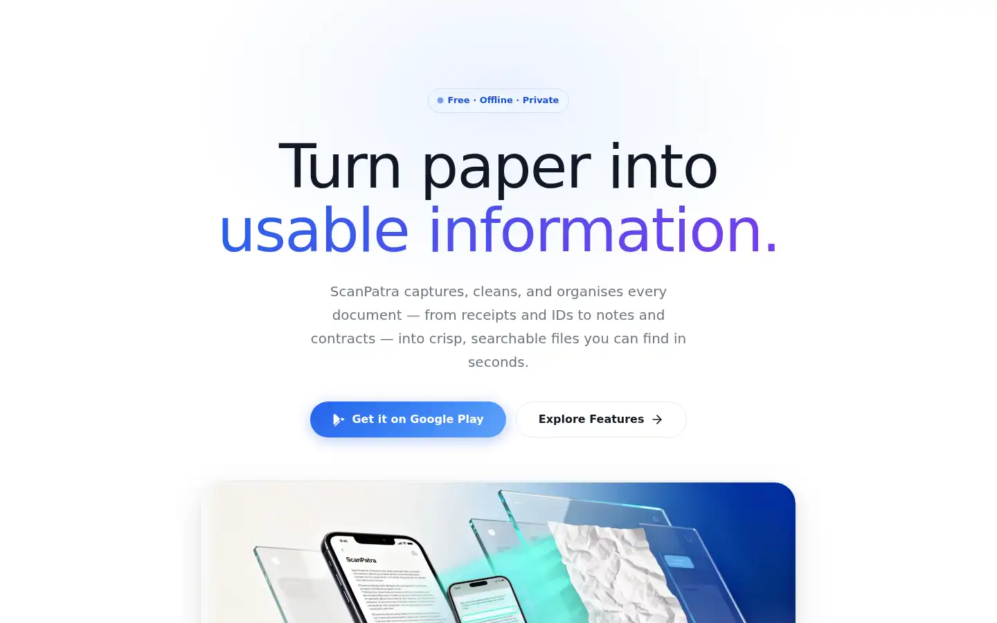 Screenshot of scanpatra.com