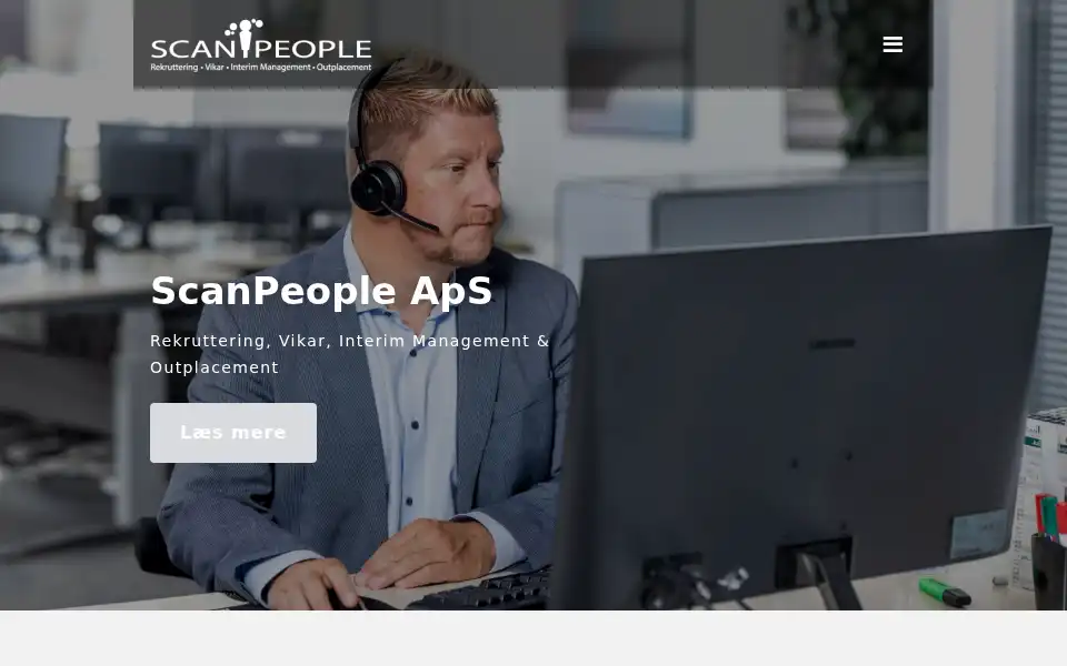 Screenshot of scanpeople.dk