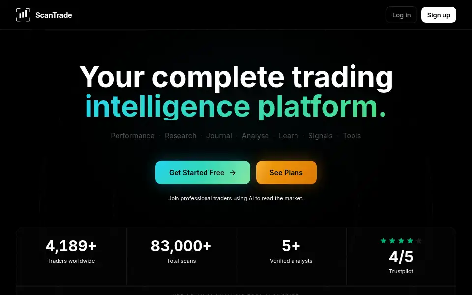Screenshot of scantrade.org
