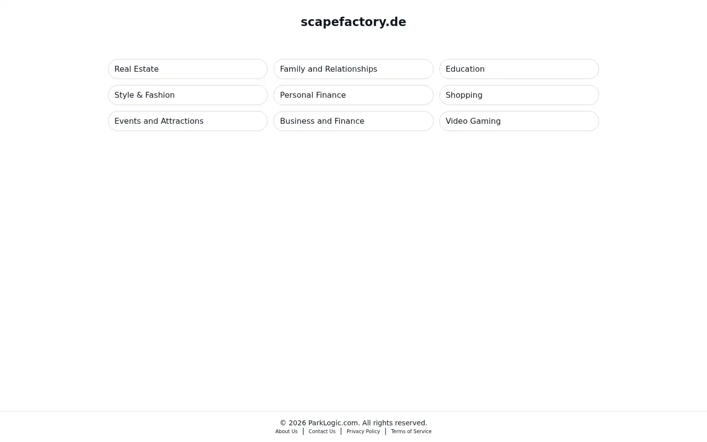 Screenshot of scapefactory.de