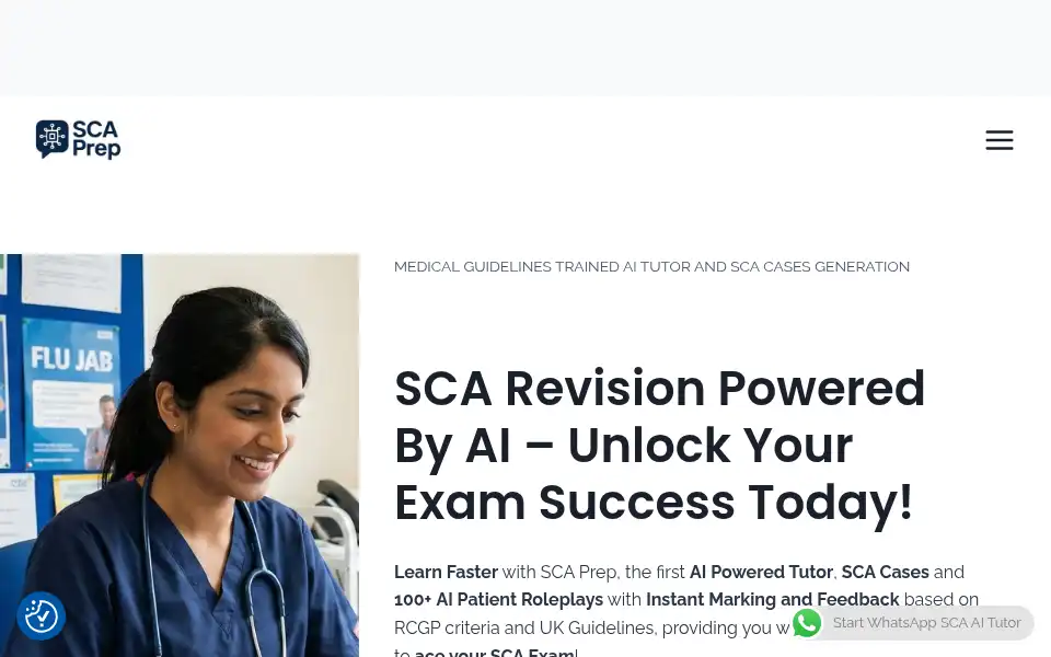 Screenshot of scaprep.co.uk
