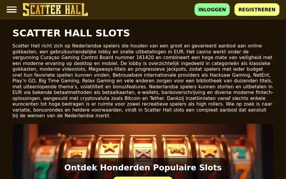 Screenshot of scatterhall.co.nl