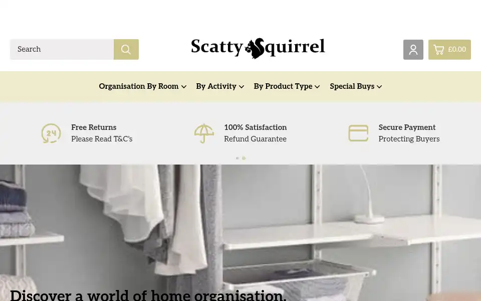 Screenshot of scattysquirrel.co.uk