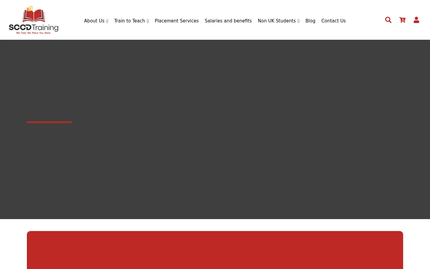 Screenshot of sccdtraining.co.uk