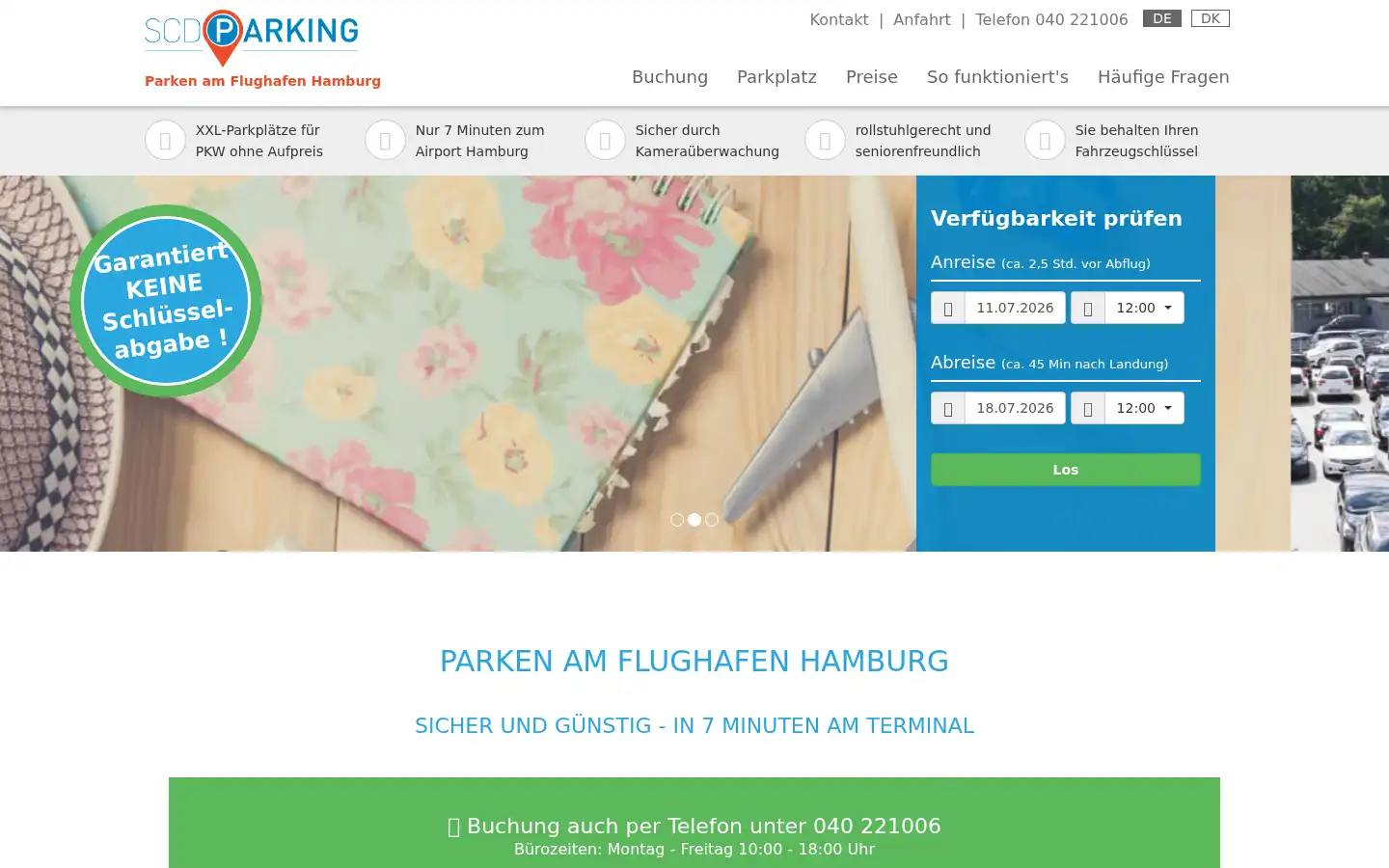 Screenshot of scd-parking.de