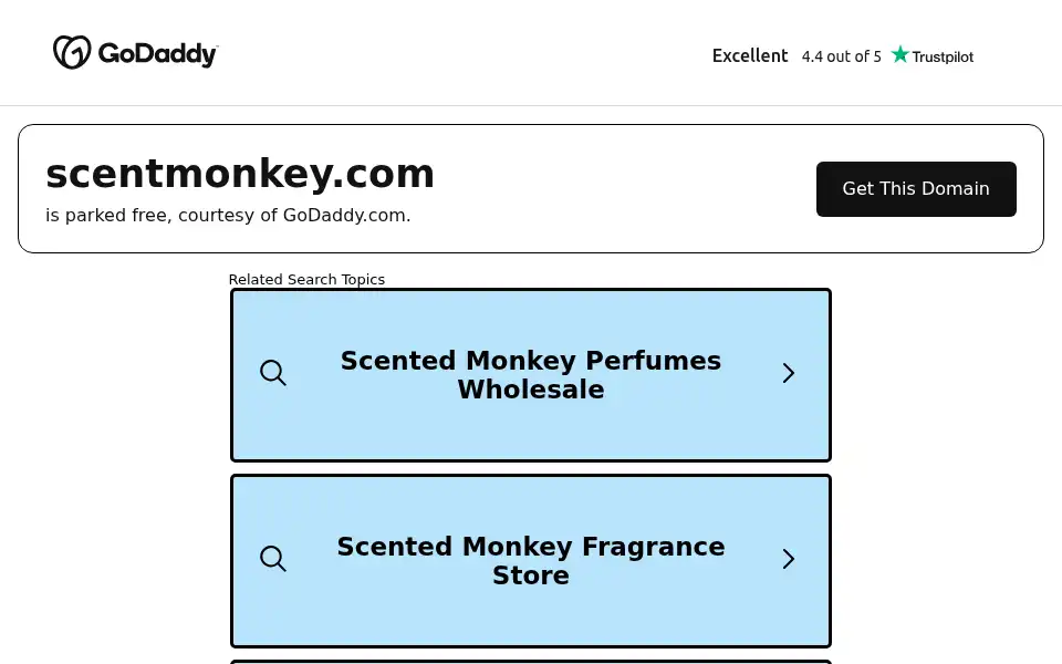 Screenshot of scentmonkey.com
