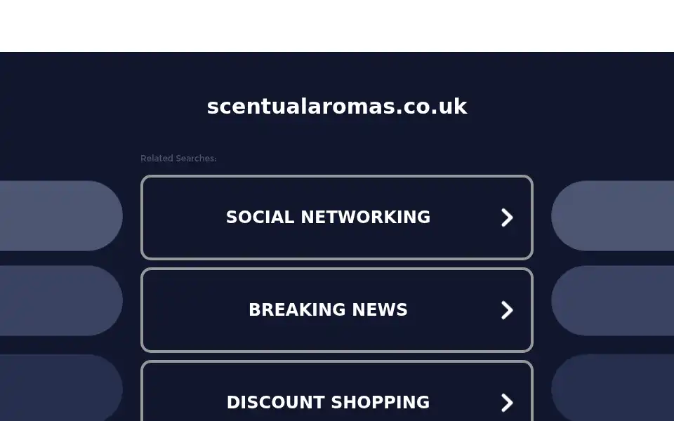 Screenshot of scentualaromas.co.uk