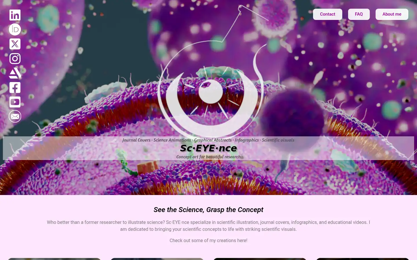 Screenshot of sceyence-illustrations.com