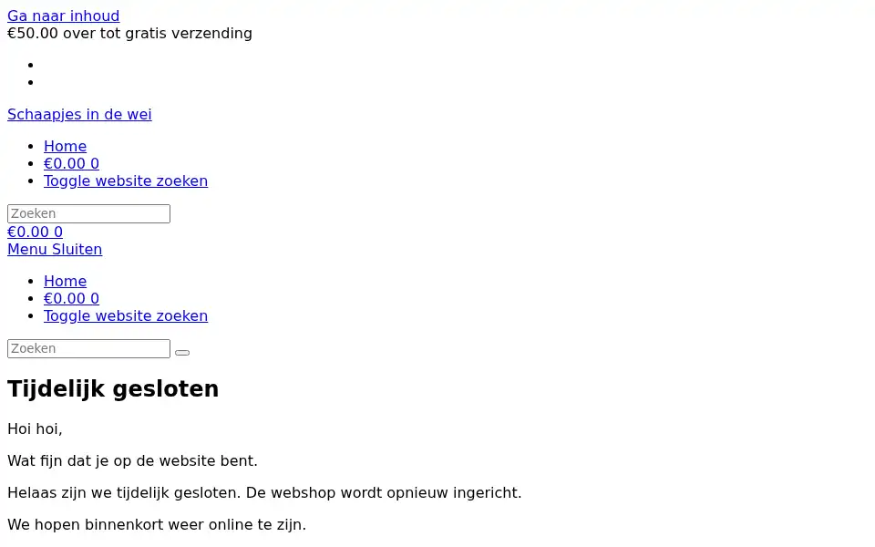 Screenshot of schaapjesindewei.nl
