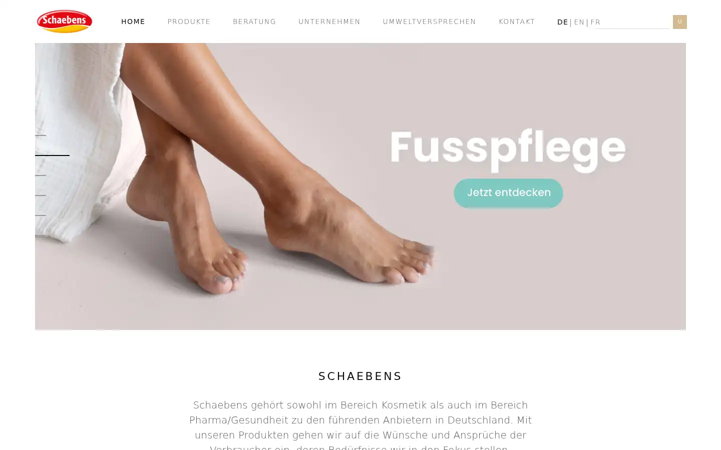 Screenshot of schaebens.de
