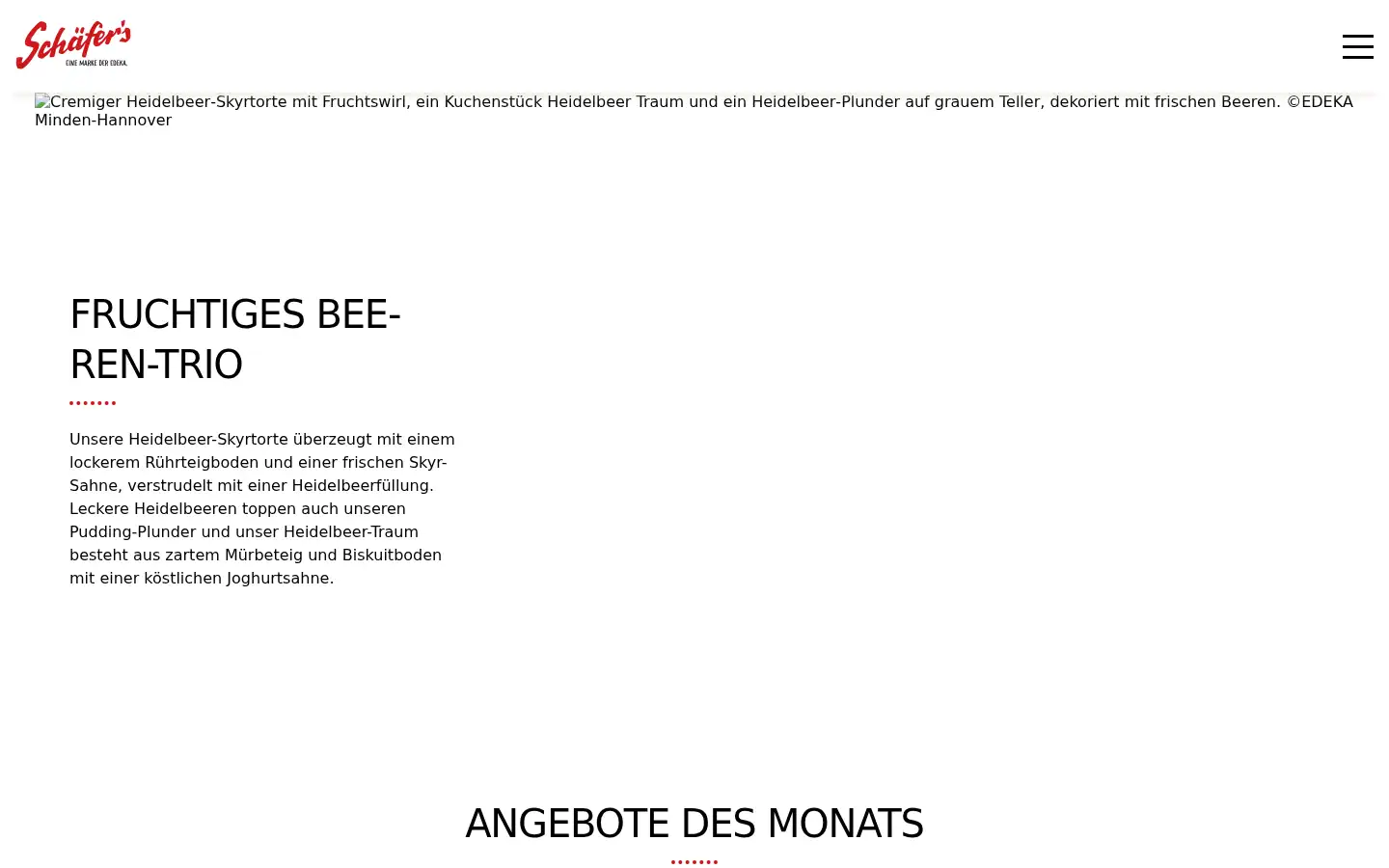 Screenshot of schaefers-brot.de