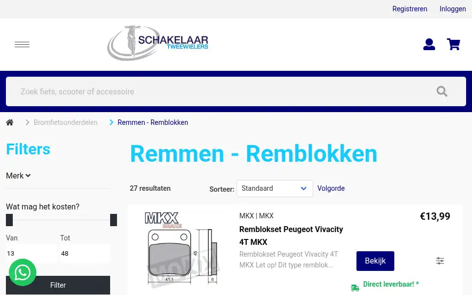 Screenshot of schakelaar-tweewielers.nl